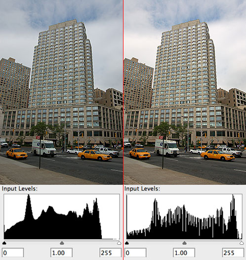 Photoshop Autolevels: Before and After