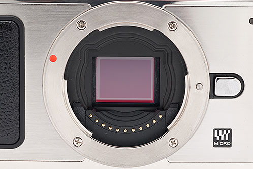 Olympus PEN E-P1 Mount and  Exposed Sensor